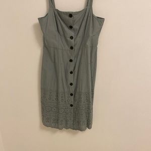 Gap green eyelet dress